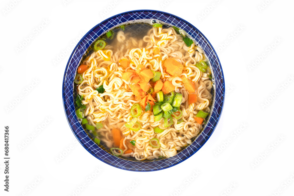 Instant noodles in a bowl Instant noodles in a bowl