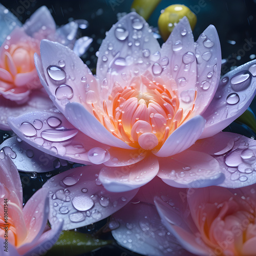 Flowers, rain, water droplets, nature, images,
