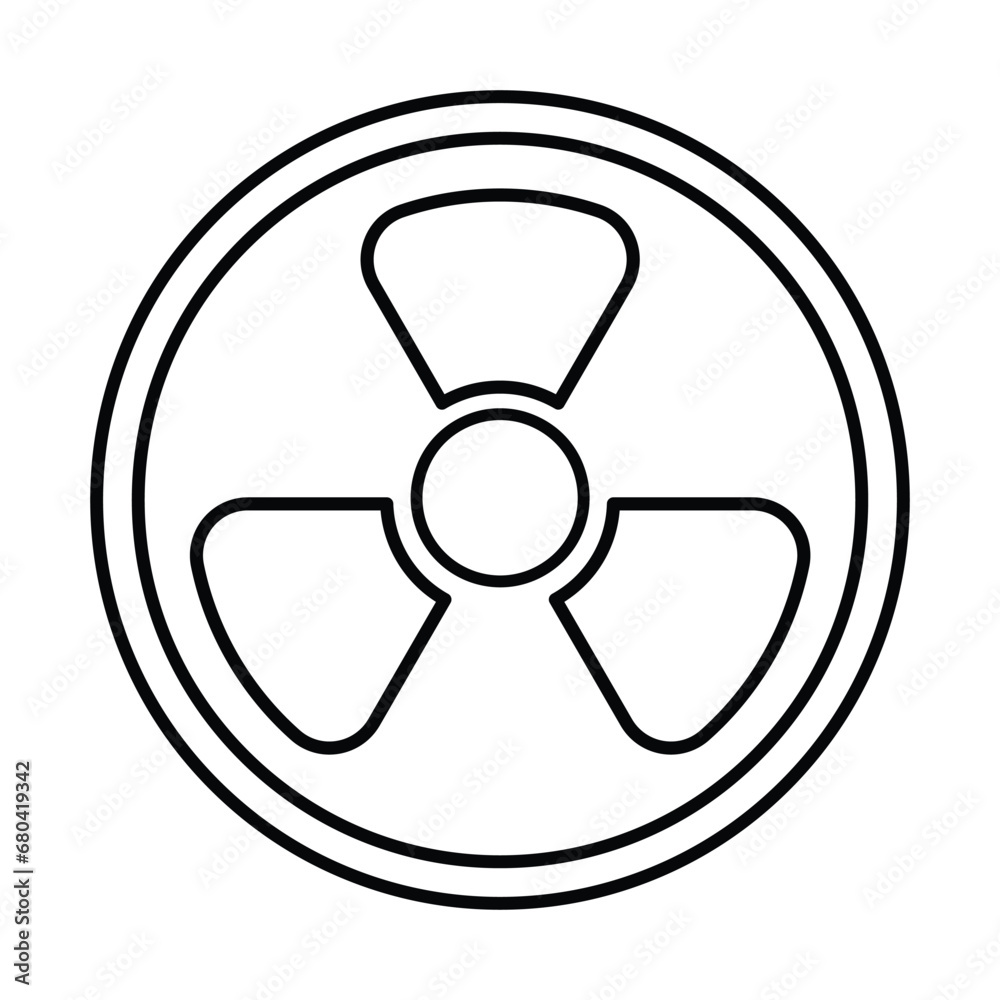 Cooler Fan Icon In Outline Style Cooler Fan Icon In Outline Style