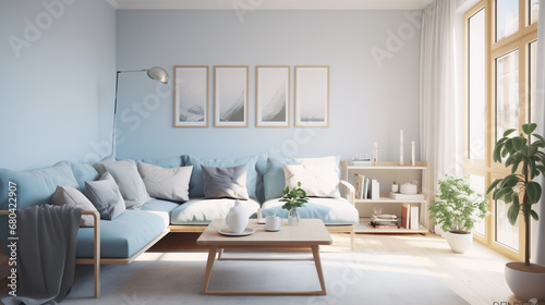 Modern Living Room Elegance © Blake