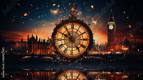 Happy_new_year_background_with_clock_nestled_in_snow