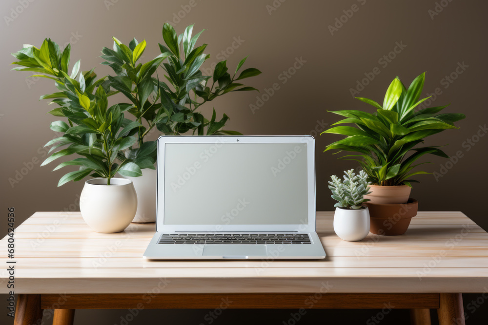 Arbeitsplatz mit Laptop Arbeitsplatz mit Laptop