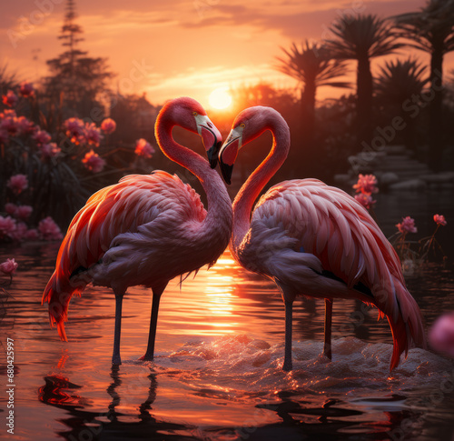 Flamingos Paar