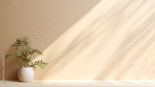 minimalistic abstract beige background - serene and elegant design © Sunanta