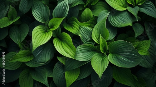 close up of a bunch of green leaves photo