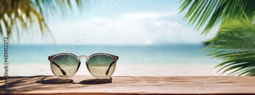 sunglasses on the beach