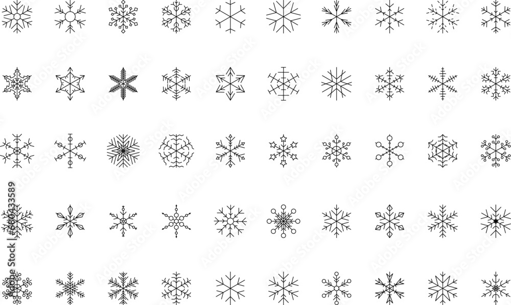 Snowflake snow freeze winter thin line outline icon. Snowflakes thin line icon set. Snowflake Simple Vector illustration Snowflake snow freeze winter thin line outline icon. Snowflakes thin line icon set. Snowflake Simple Vector illustration