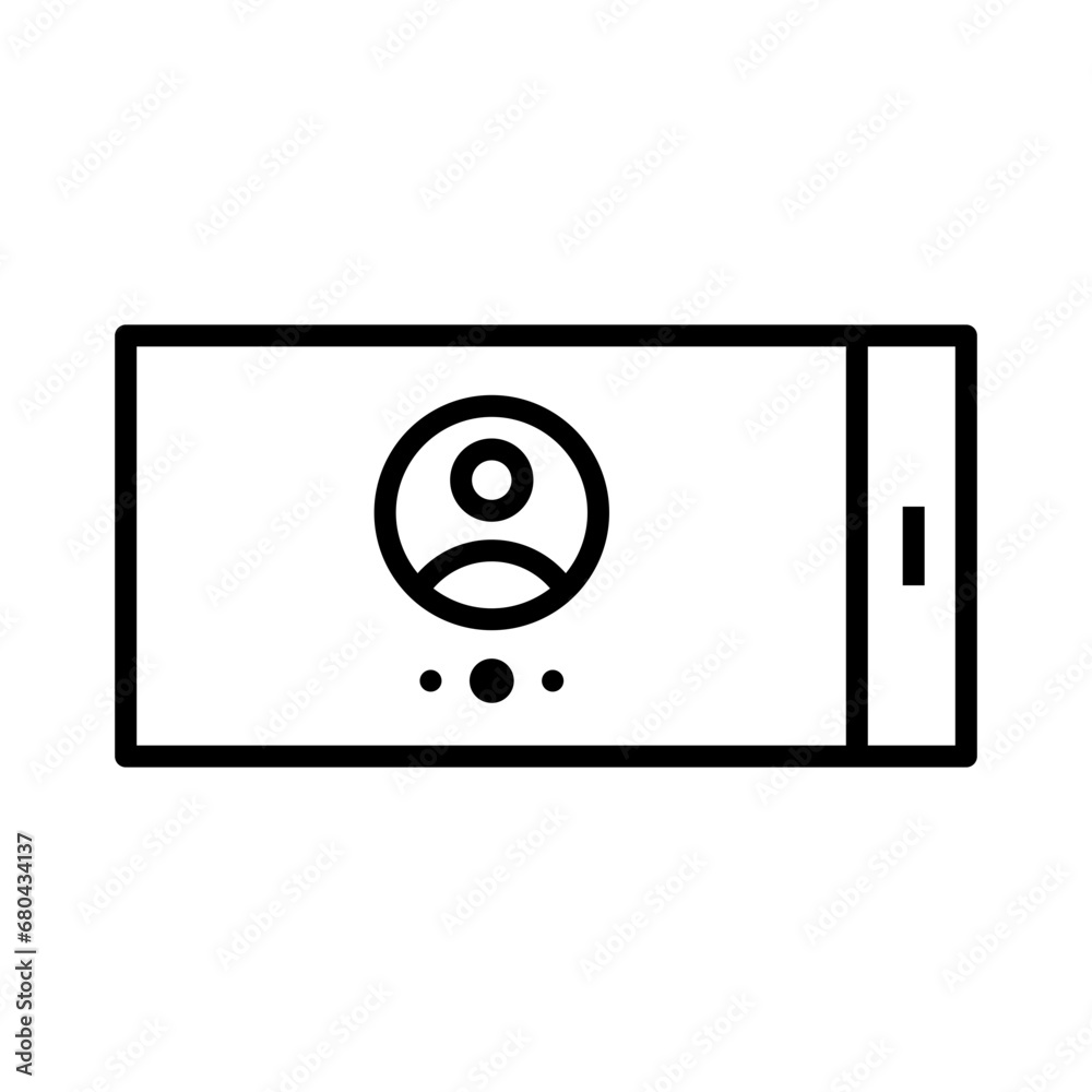 Video Call Icon. Video Call with Smartphone Video Call Icon. Video Call with Smartphone