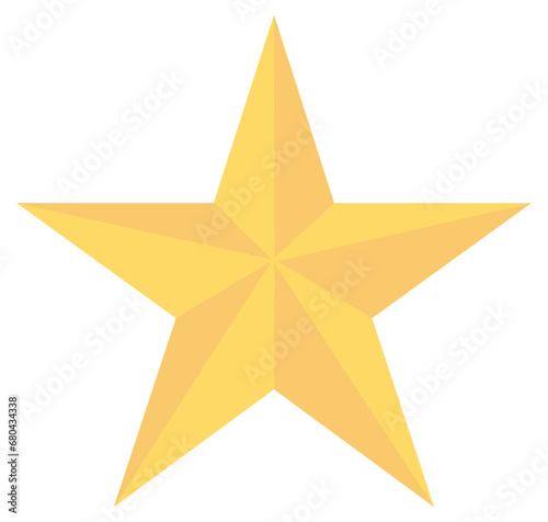 Star icon vector on a white background