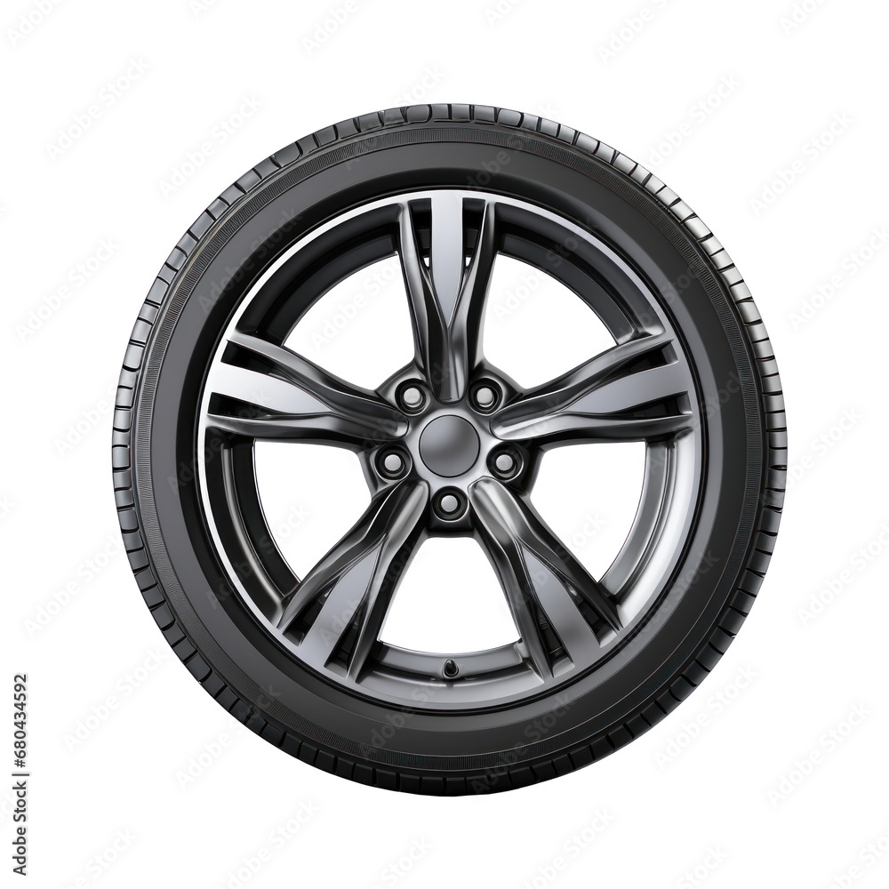 car wheel on  transparent background