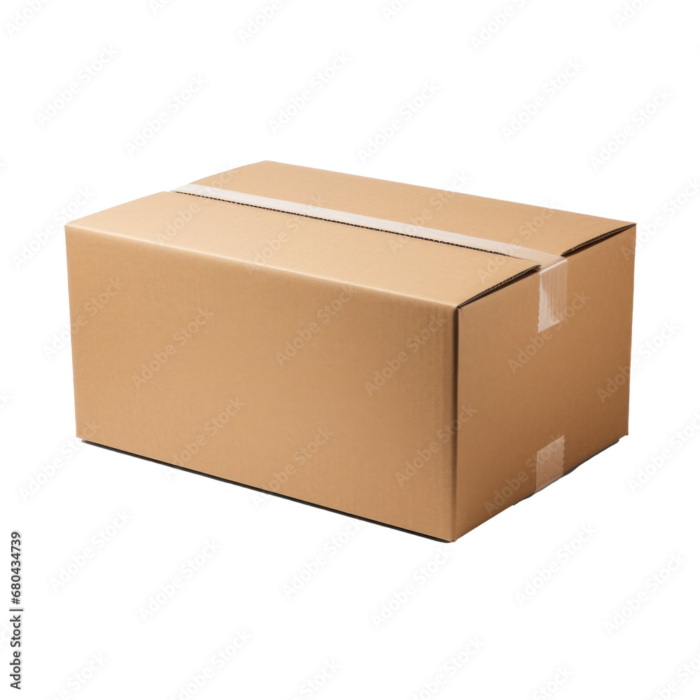cardboard box on transparent background cardboard box on transparent background