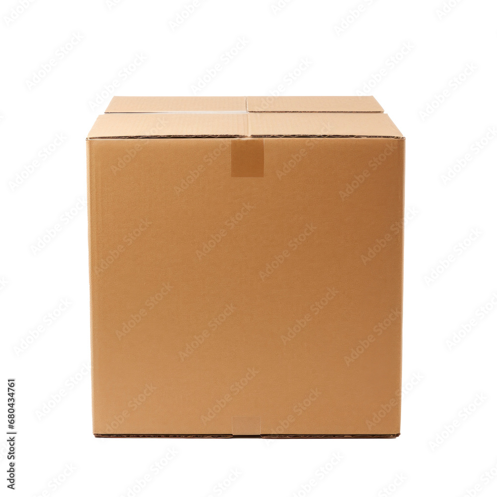 cardboard box on transparent background cardboard box on transparent background