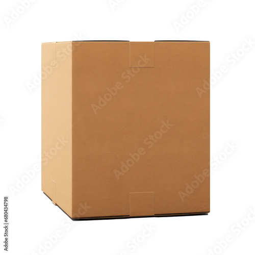 cardboard box on  transparent background © hyam