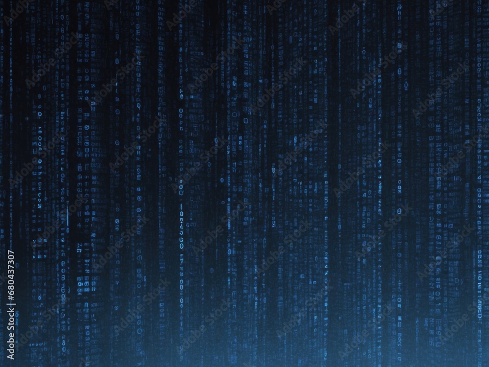 Blue digital binary data background Blue digital binary data background