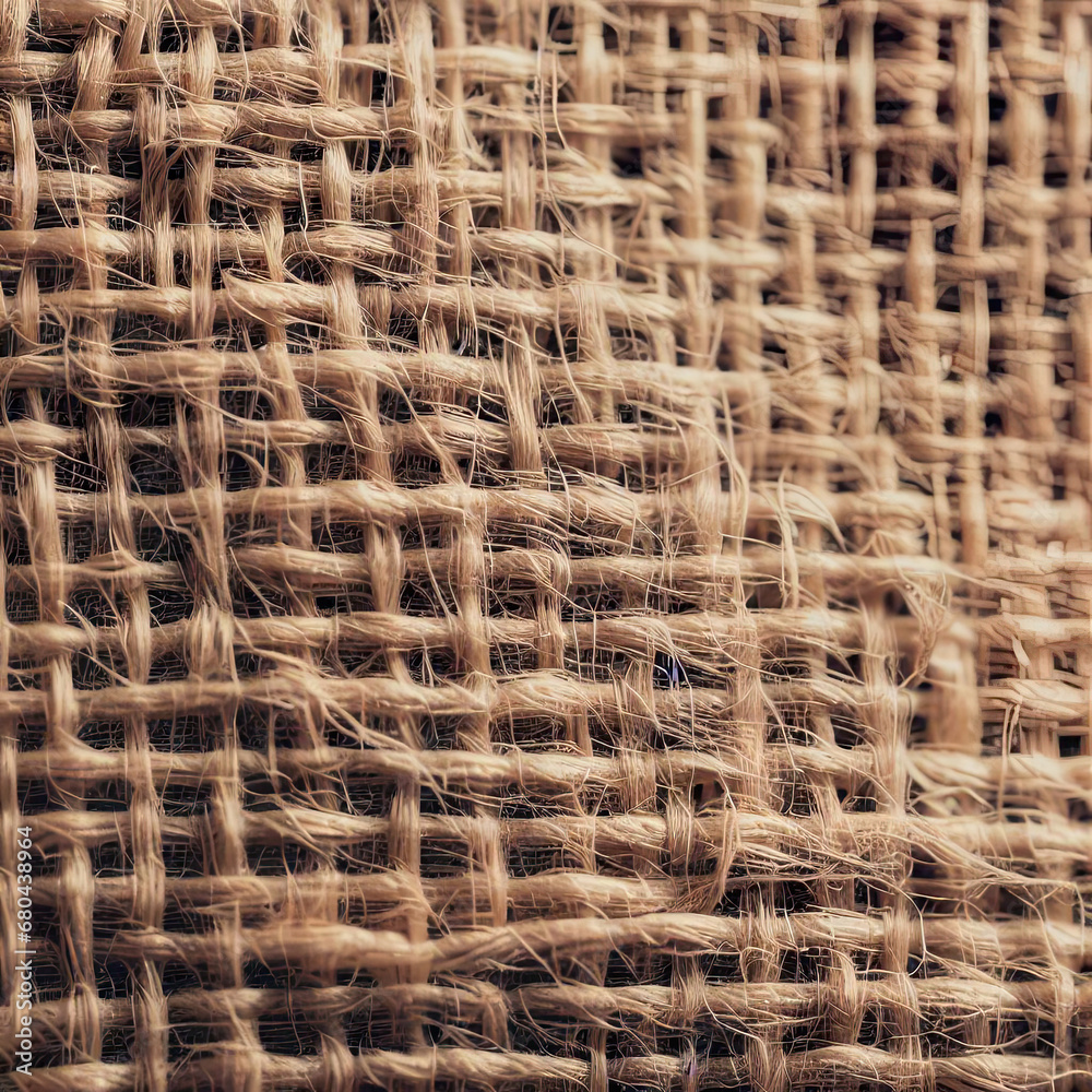 Rough burlap texture Close-up Natural beige tone Ideal for creating a rustic or organic design Rough burlap texture Close-up Natural beige tone Ideal for creating a rustic or organic design