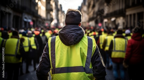 Yellow vest, Gilet Jaunes, protest movement France, 16:9