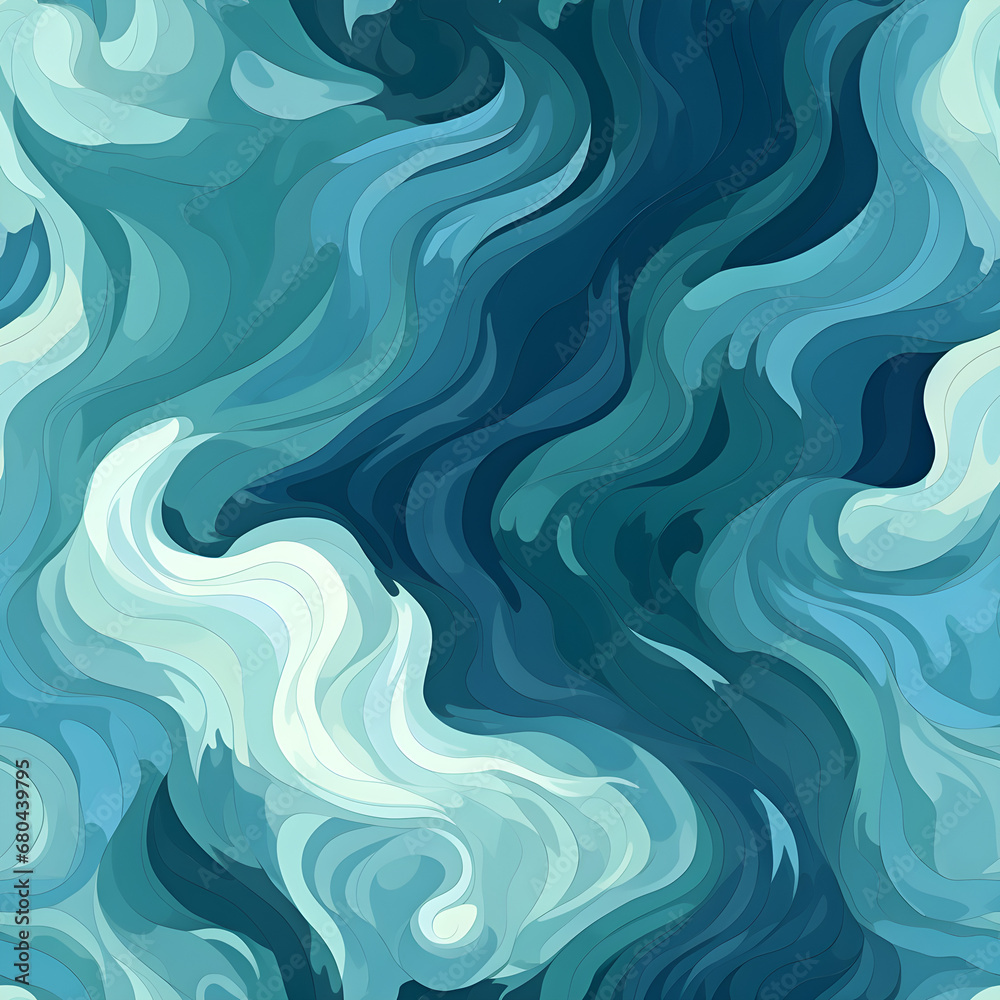 seamless pattern of flowing water in a calming blue seamless pattern of flowing water in a calming blue