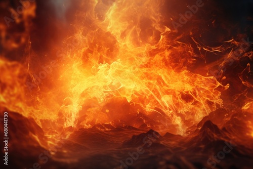 A close-up view of a fire suspended in the air. This captivating image captures the intensity and beauty of flames defying gravity. Perfect for illustrating concepts of danger, power, and energy.