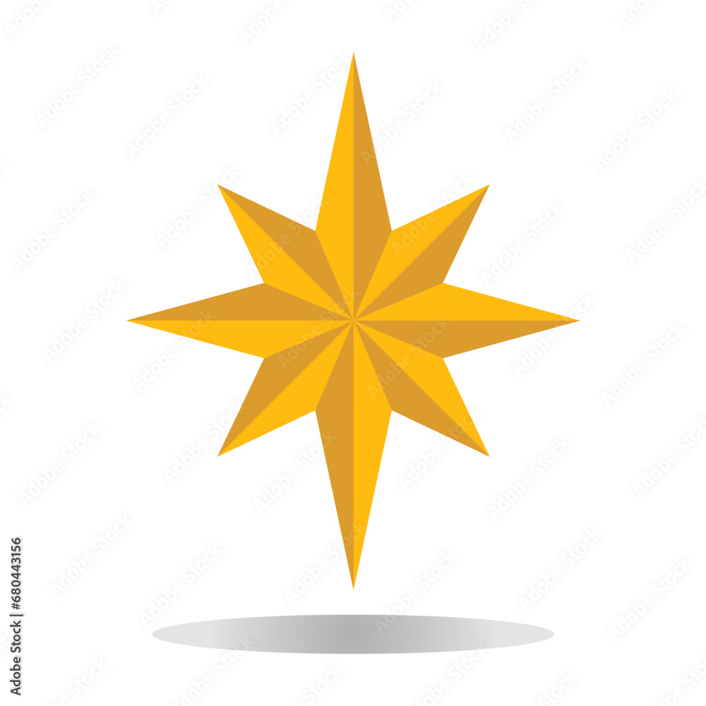 Obraz premium christmas star icon design vector template