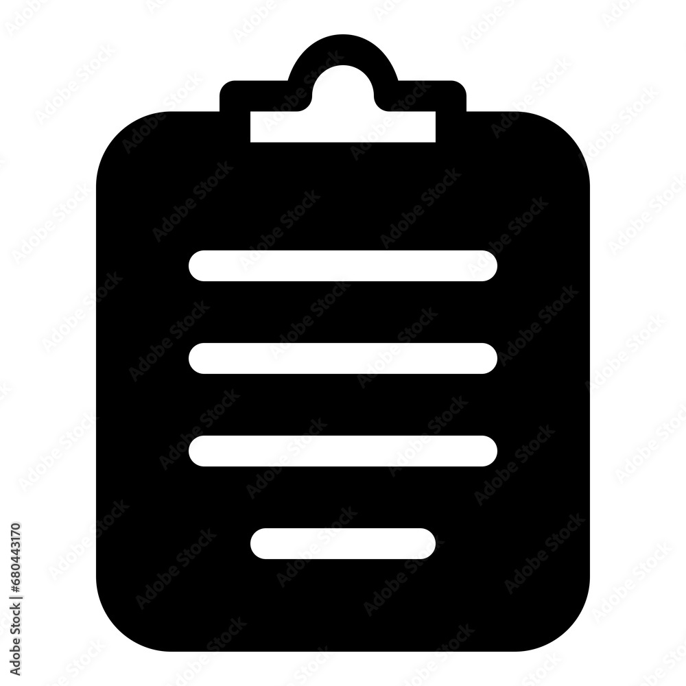 Clipboard icon for organized notes, task and planning Clipboard icon for organized notes, task and planning