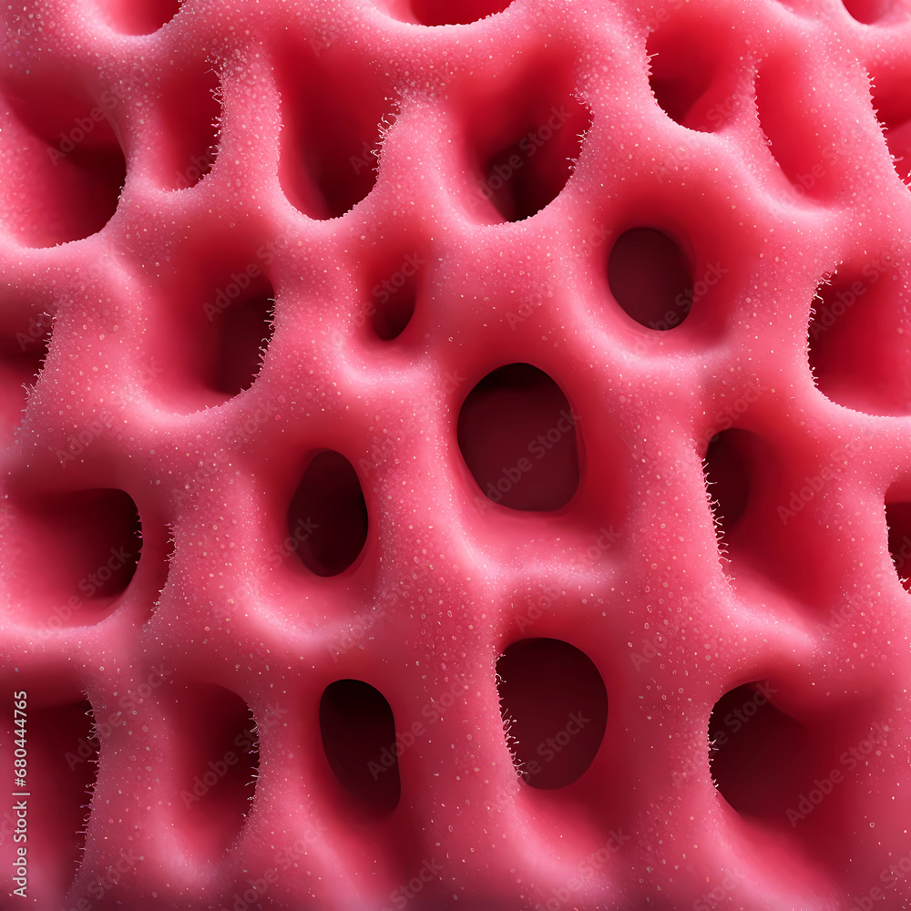 pink background with a spongy texture, foam riddled with holes, pink texture pink background with a spongy texture, foam riddled with holes, pink texture