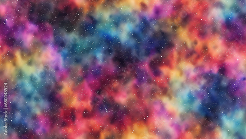 watercolor rainbow gradient galaxy stars background