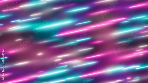 Futuristic high speed blue pink neon light