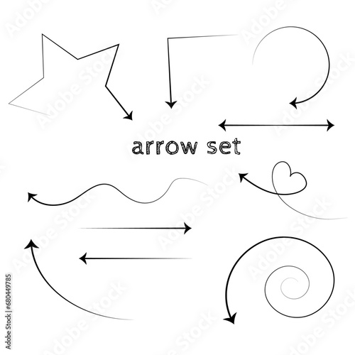 arrow set black 05