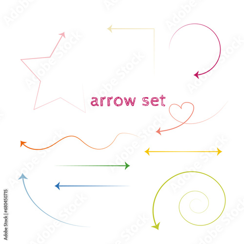 arrow set colorful 06