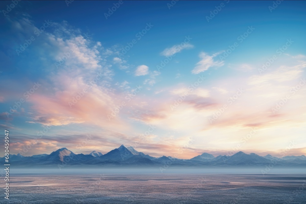 A peaceful and majestic scene of mountains in the background, overlooking a vast body of water. Perfect for nature enthusiasts and travel-related projects. A peaceful and majestic scene of mountains in the background, overlooking a vast body of water. Perfect for nature enthusiasts and travel-related projects.