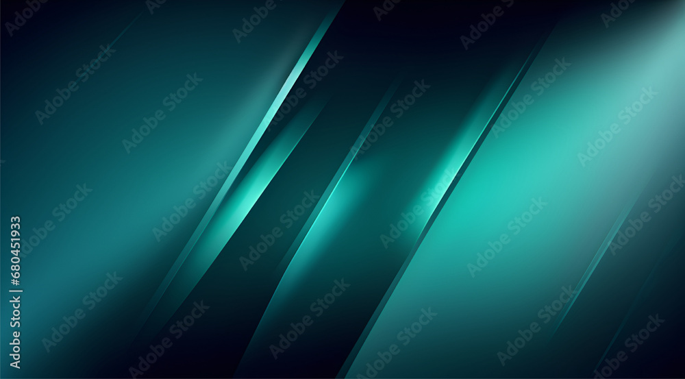 This 3D rendering of a turquoise and black geometric background is a modern and futuristic image. This 3D rendering of a turquoise and black geometric background is a modern and futuristic image.