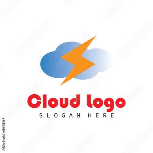 cloud logo vector symbol ilustrations and company bussines