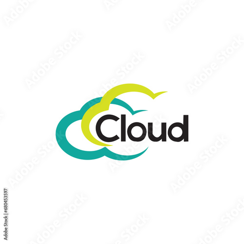 cloud logo vector symbol ilustrations and company bussines