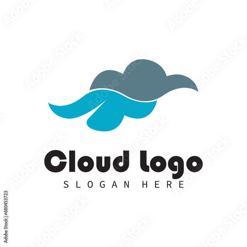 cloud logo vector symbol ilustrations and company bussines