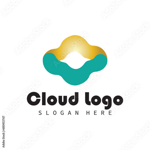 cloud logo vector symbol ilustrations and company bussines