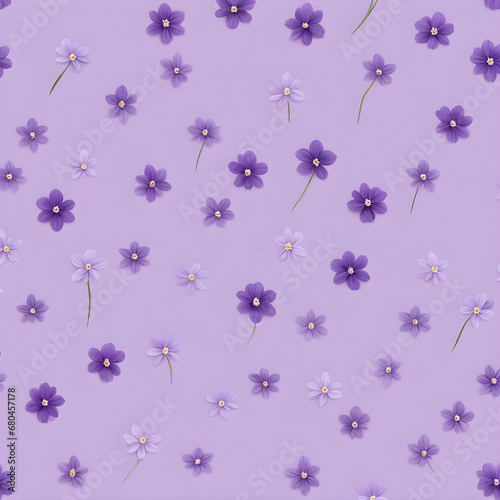 seamless purple background with flowers © Panoy