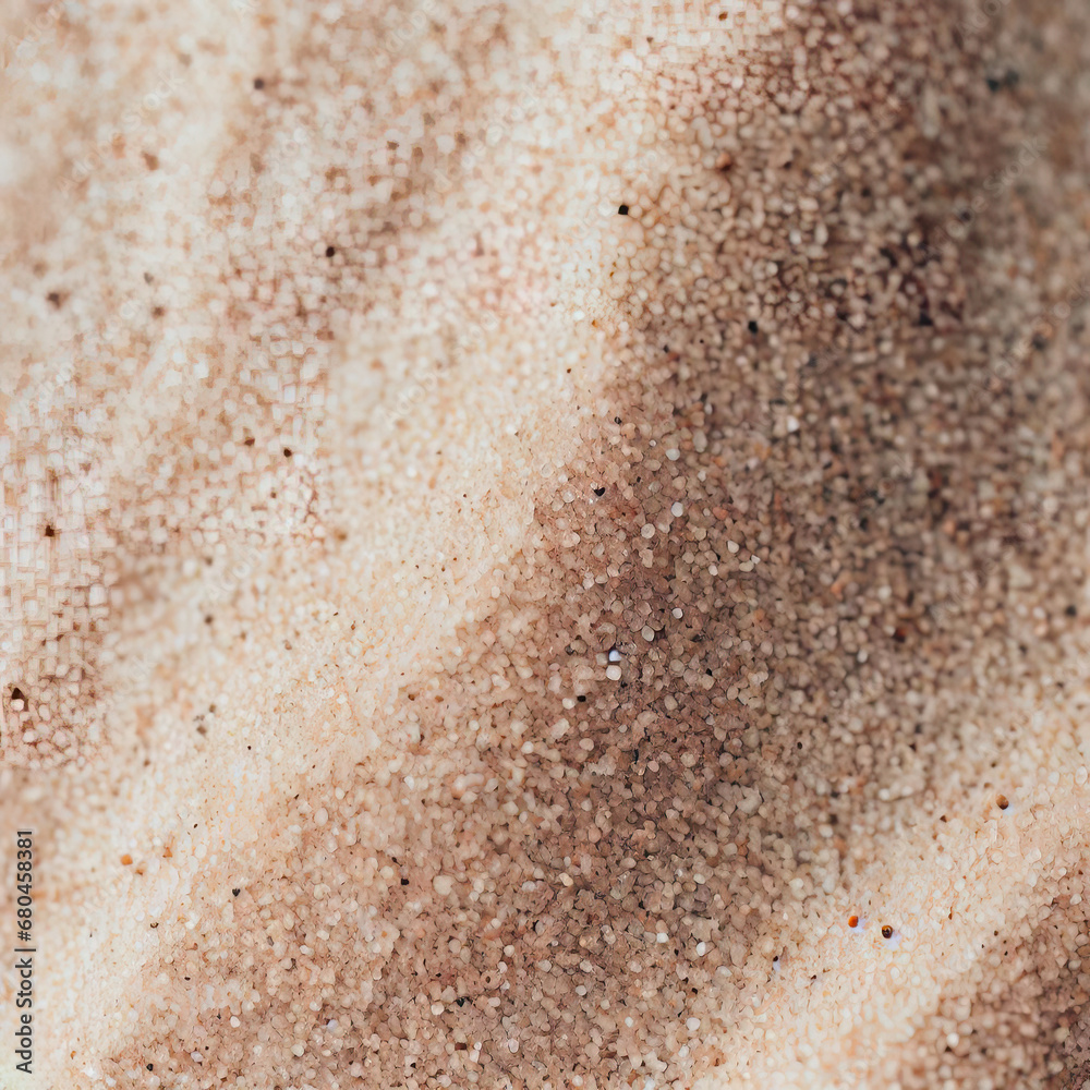 Speckled and grainy sand texture Close-up Neutral beige tones Ideal for creating a beachy or natural design Speckled and grainy sand texture Close-up Neutral beige tones Ideal for creating a beachy or natural design
