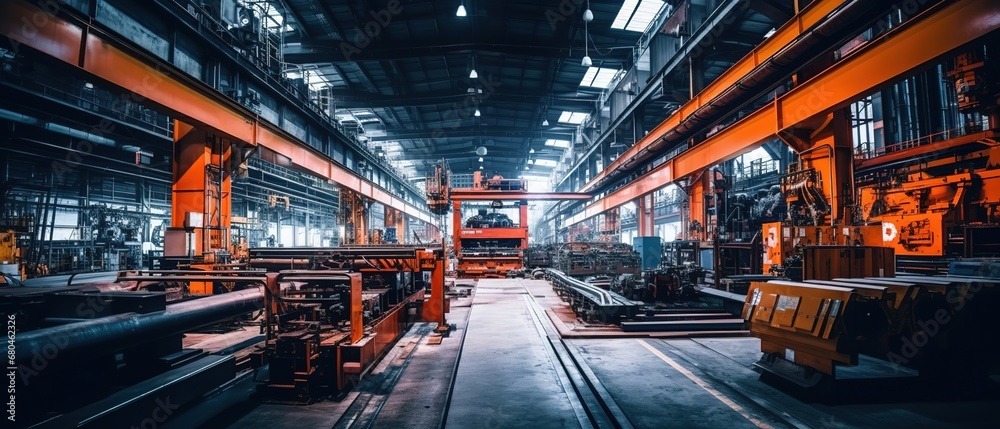 Interior of a heavy industry machine-building