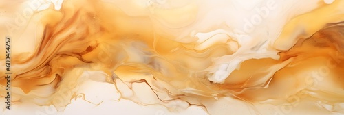 luxury golden marble alcohol ink water yellow color background.