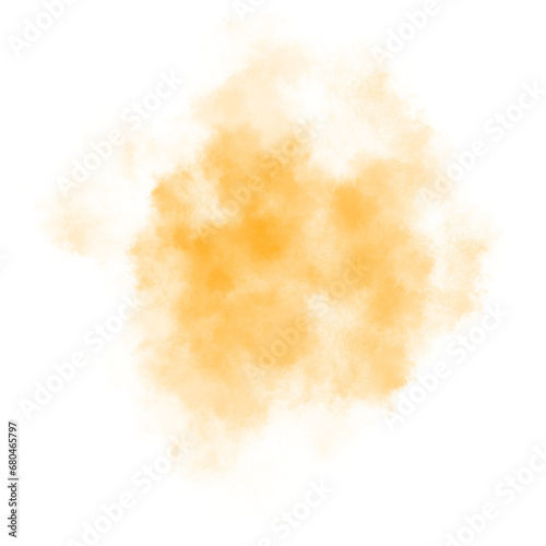 Gold color smoke effect