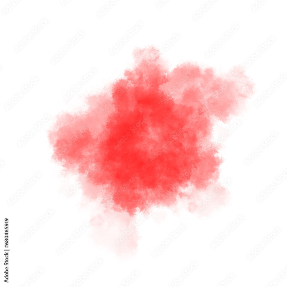Red color smoke effect
