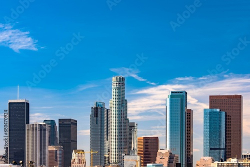 4K Image  Los Angeles Skyline with Contemporary Architecture