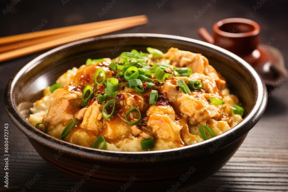 Oyakodon. asian street food. Oyakodon. asian street food.