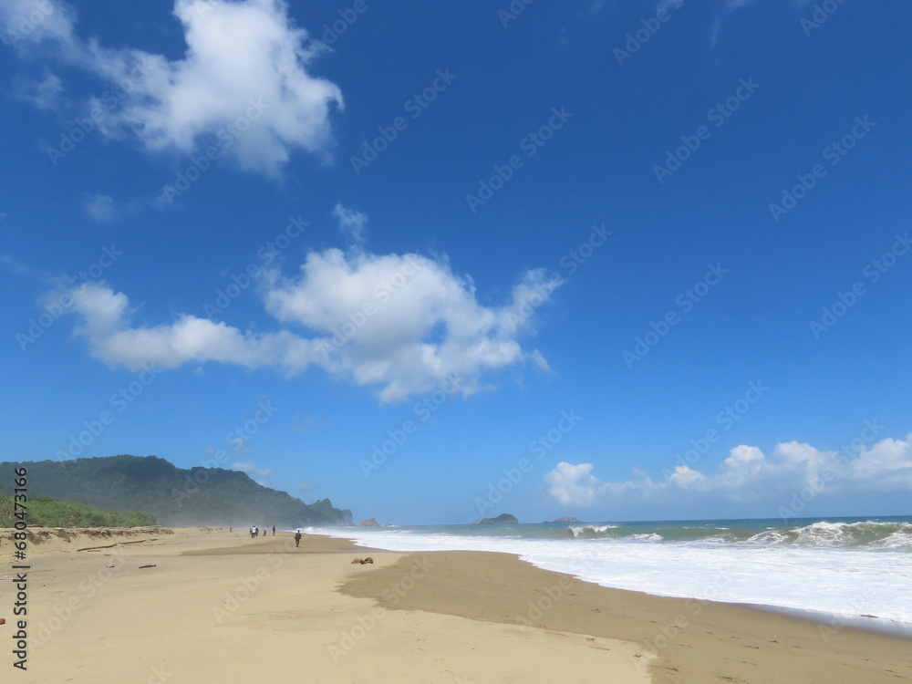 Sandy Beach and Blue Skies