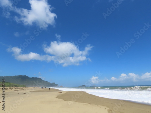 Sandy Beach and Blue Skies