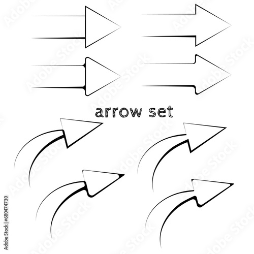 arrow set black 12