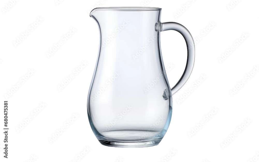 Clear Jug Showcase on White or PNG Transparent Background. Clear Jug Showcase on White or PNG Transparent Background.