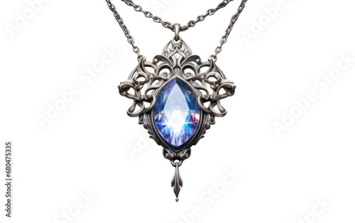 Elegant Jewelry on White or PNG Transparent Background.