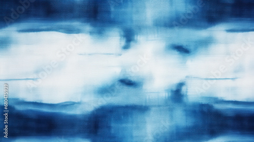 Blue tie-dye textile surface background