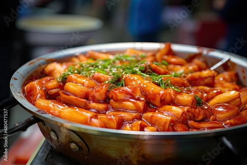 Tteokbokki. Asian street food
